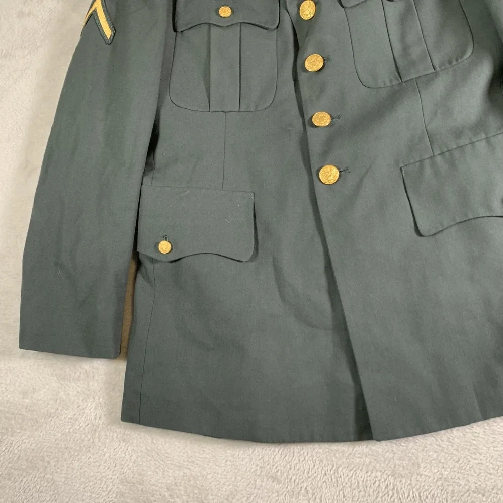 Vintage Maryland Clothing MFG Dress Jacket Mens 40 Regular Green US Army Class A